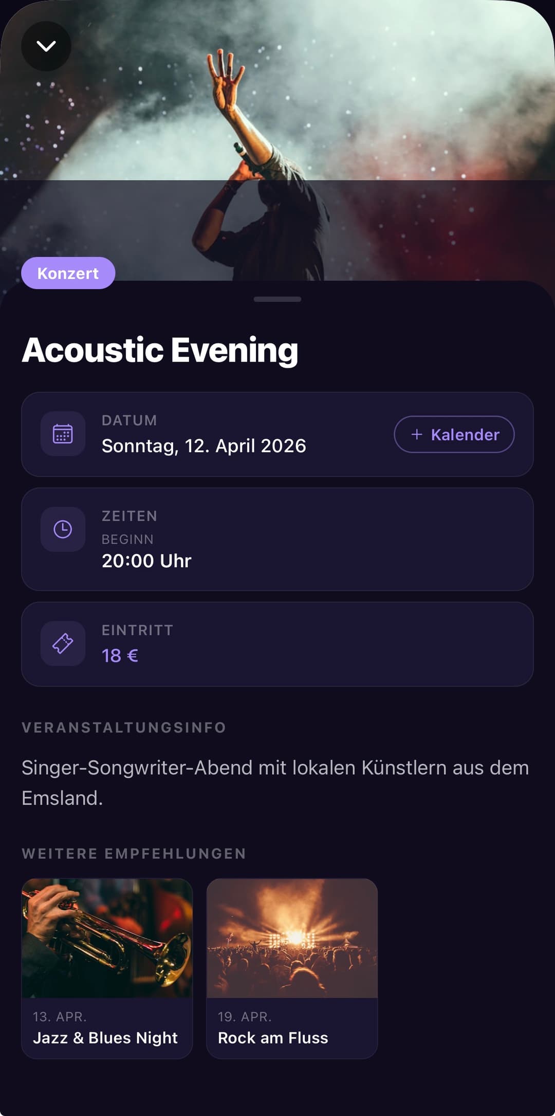moinemsland App — Event-Details